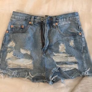 high waisted Forever 21 shorts